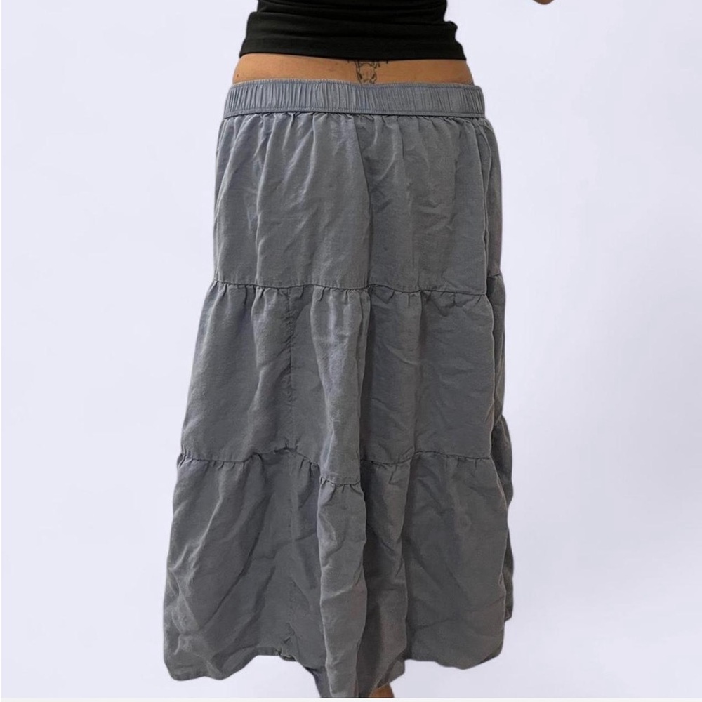 Baby blue gray Maxi Skirt 🚨 SOLD🚨